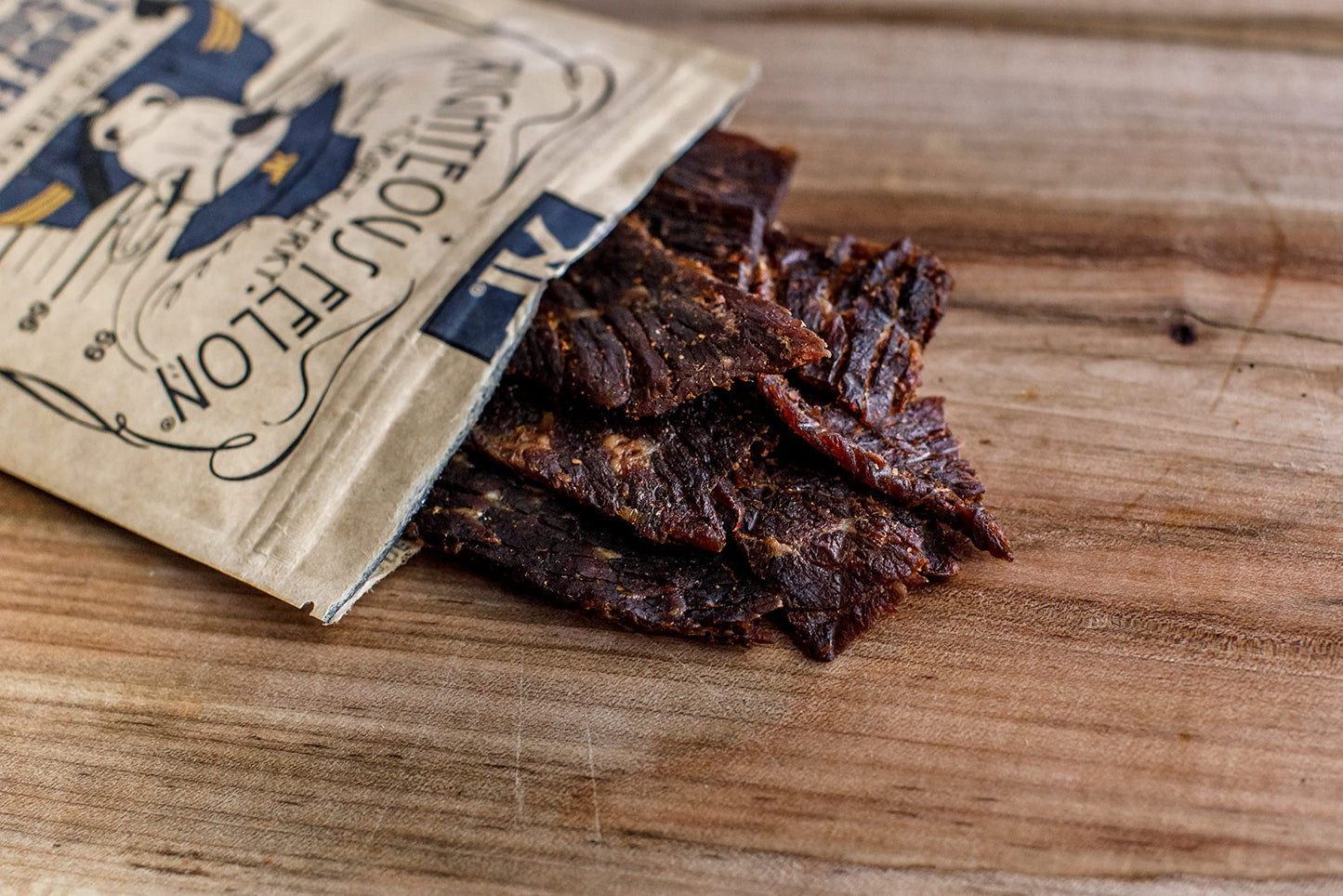 Righteous Felon Beef Jerky - Truffle-O-Soldier Flavor - All-Natural Jerky - Locally Sourced & Dried Beef Jerky - Low-Sugar, High