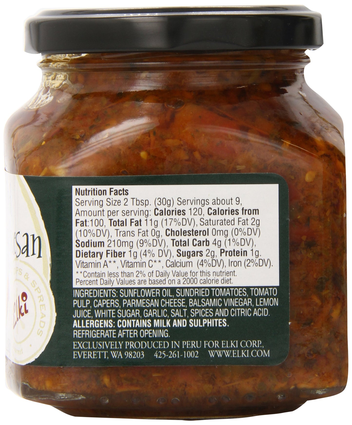 Elki'S Gourmet Sundried Tomato And Parmesan Crostini Spread, 9.9 Ounce