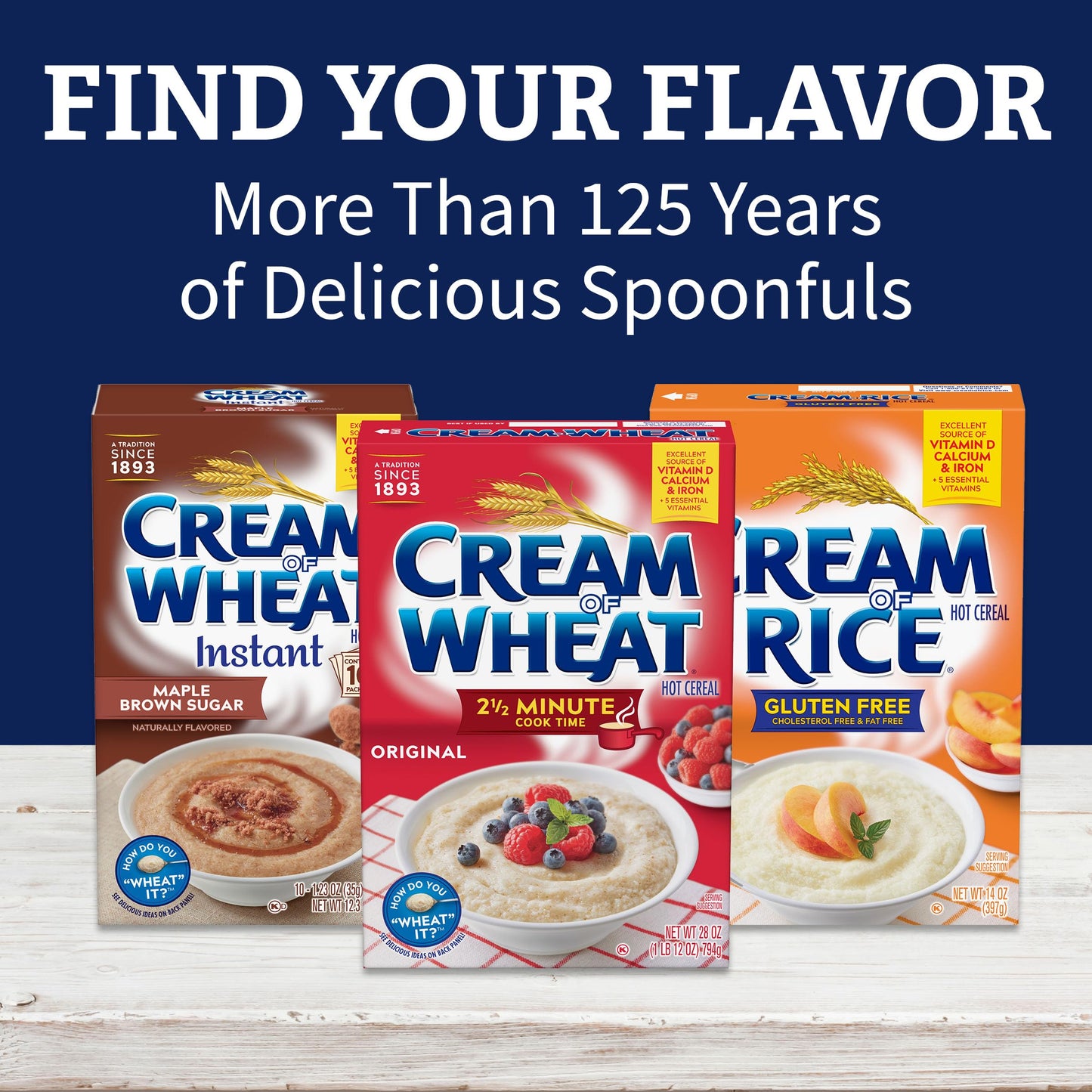Cream of Wheat Original Stove Top Hot Cereal, 2 1/2 Minute Cook Time, 12 Ounce (Pack of 24)