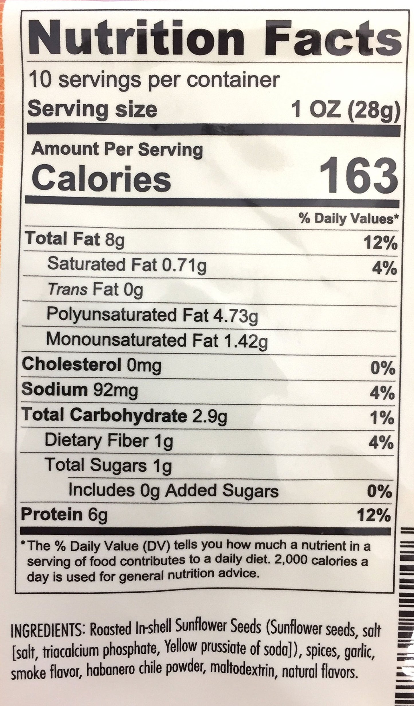 Bricktown Goods Smoked Habanero Sunflower Seeds - 8 oz In-Shell, Boldly Seasoned, Perfect for Snacking, Fathers Day Gift