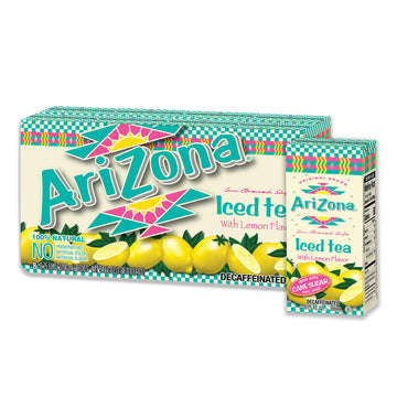 Arizona Decaffeinated Lemon Tea, 6.75 Fl Oz, Pack Of 32
