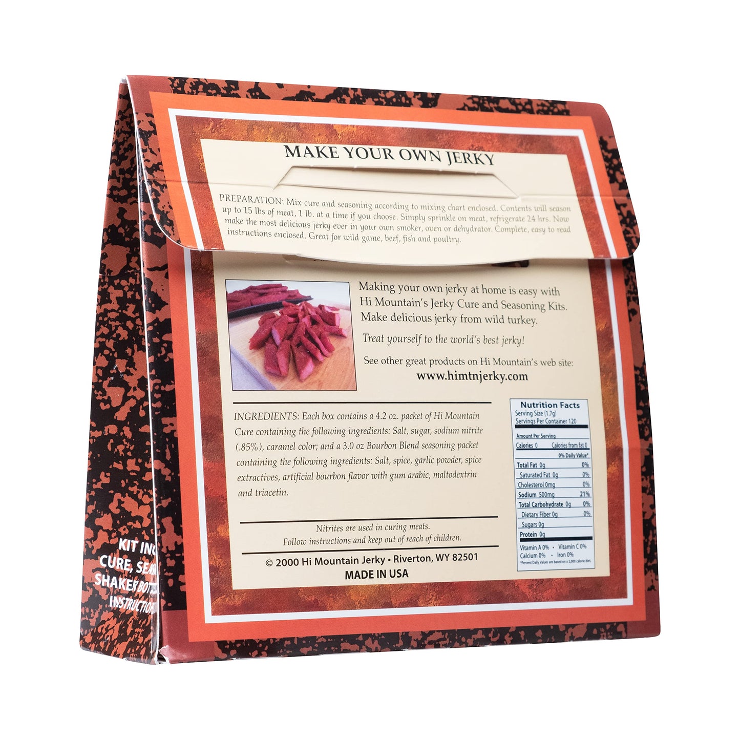 Hi Mountain Jerky Seasoning And Cure Kit | Turkey Apple Blend | Create Savory Homemade Beef Jerky | Great For Turkey, Chicken, &