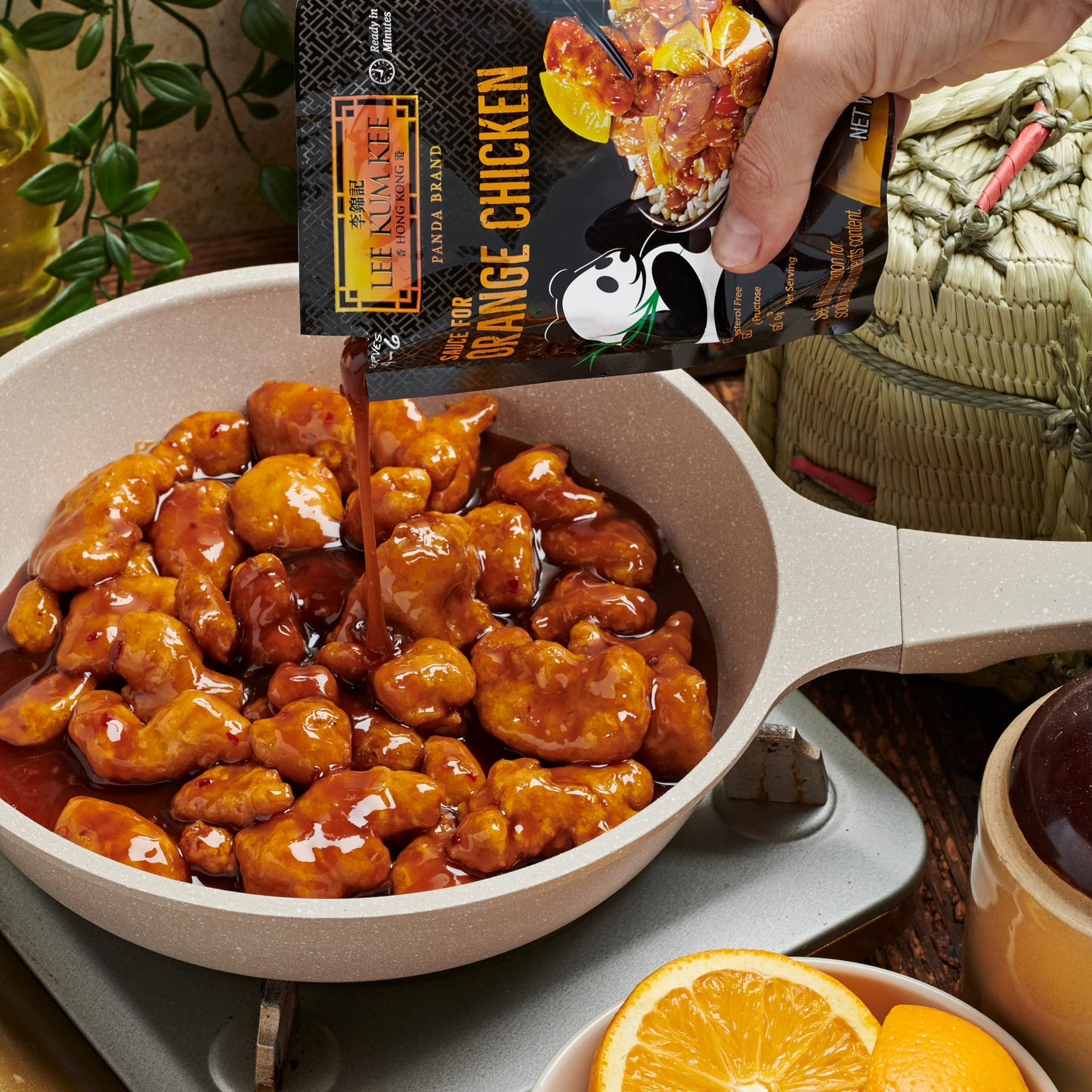 Lee Kum Kee Panda Brand Sauce for Orange Chicken,0g Trans Fat, No Artificial Flavors, No High Fructose Corn Syrup, Cholesterol F