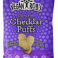 Vegan Robs Dairy Free Cheddar Puffs, 3.5 oz, Vegan Snack, Gluten Free, Plant-Based, Dairy-Free