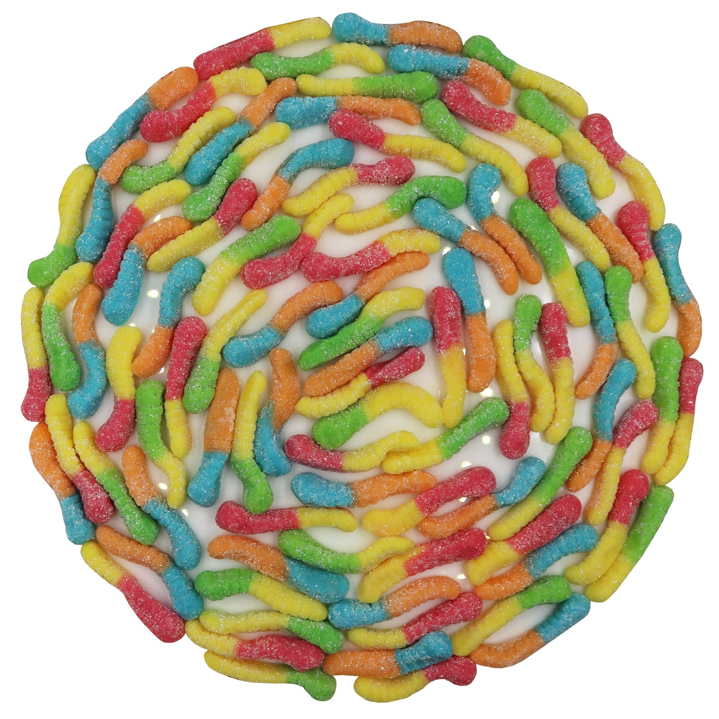 Firstchoicecandy Sour Gummy Crawlers Candy (Neon Worms, 5 Pound (Pack Of 1))
