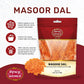 Spicy World Masoor Dal 4 Pound Bag - Split Red Lentils Dry - All Natural, Pure, Vegan - Resealable Bag