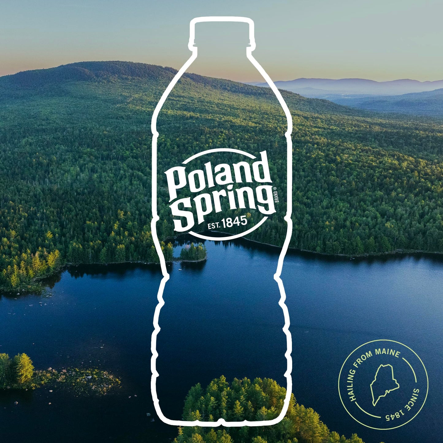 Poland Spring Maine Spring Water Bottles, 12 Pack - Crisp, Still Bottled Water with Naturally Balanced Occurring Minerals & Elec