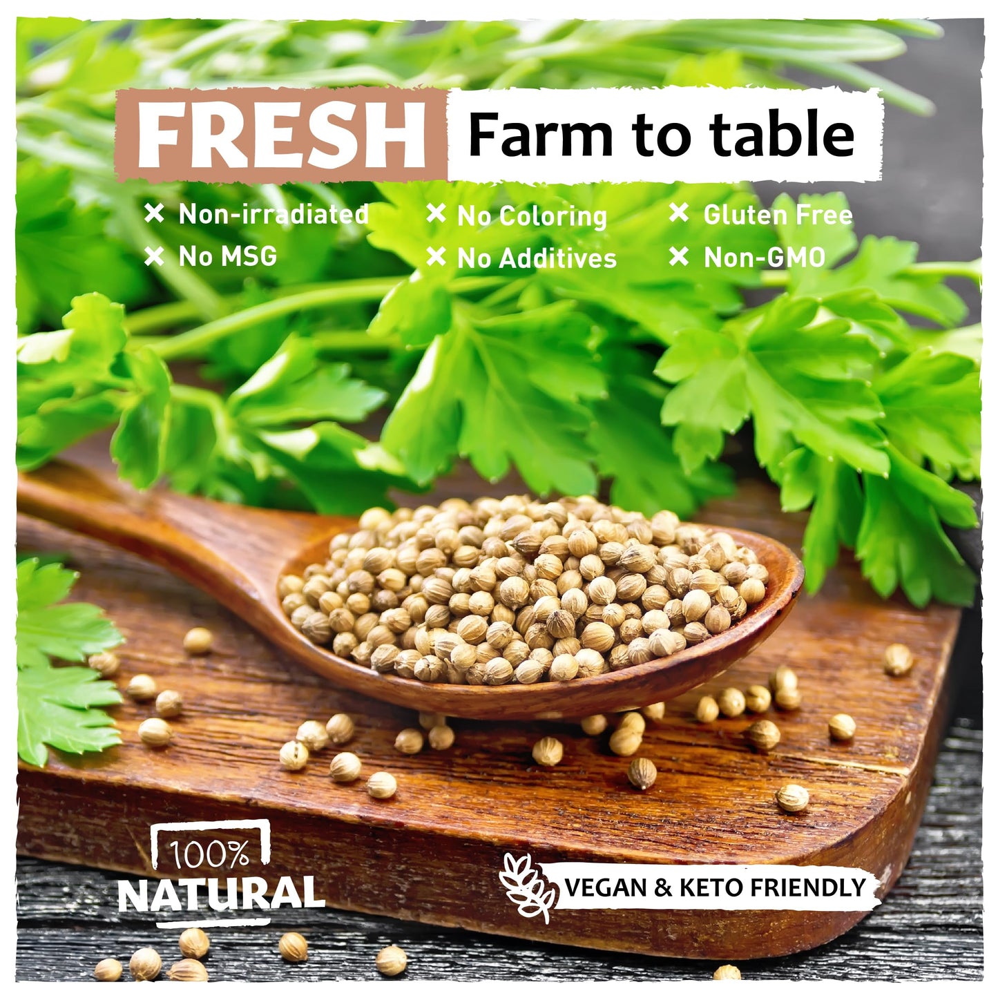 Eastanbul Coriander Seeds Whole 9.9Oz, Cilantra Seeds, Coriander Seed For Cooking, Pickling Spice, Canning, Biltong, Cornbeef Br