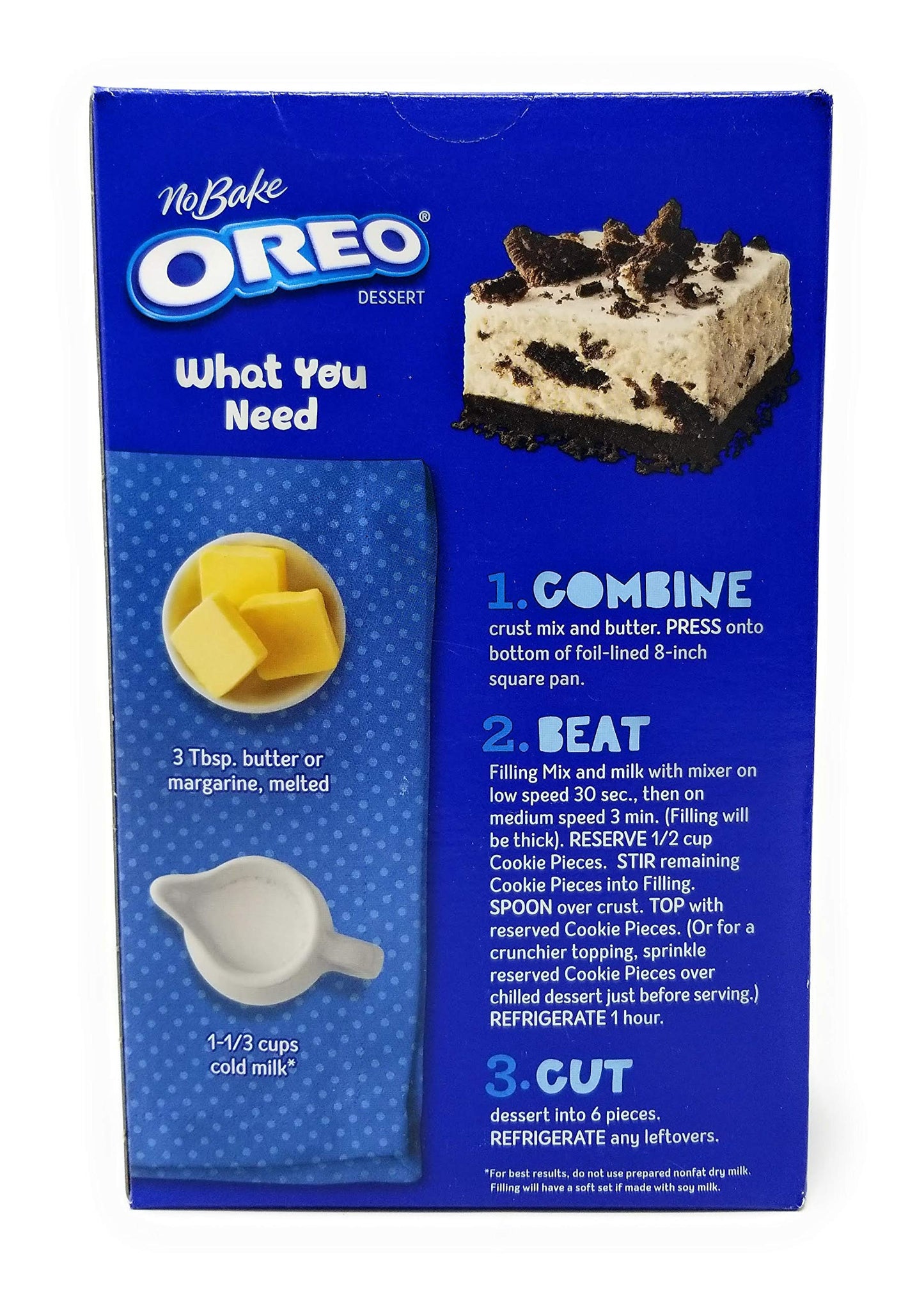 Jell-O Oreo No Bake Dessert, Pack Of 2 12.6Oz (357G)