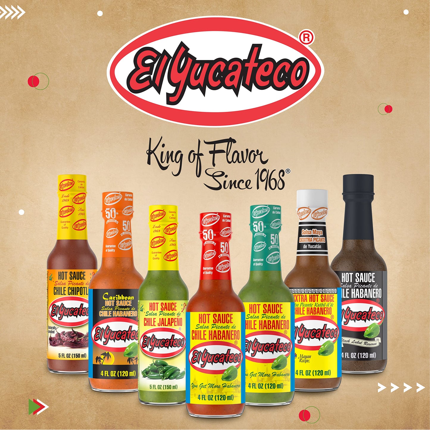 El Yucateco XXXtra Hot Habanero Hot Sauce, 4 oz (Pack of 6) - 11,250 Avg Scoville Units, Gluten-Free & Sugar-Free, Authentic Mex