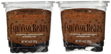 Trader Joe'S Dark Chocolate Covered Espresso Beans, 14Oz. (2 Pack)