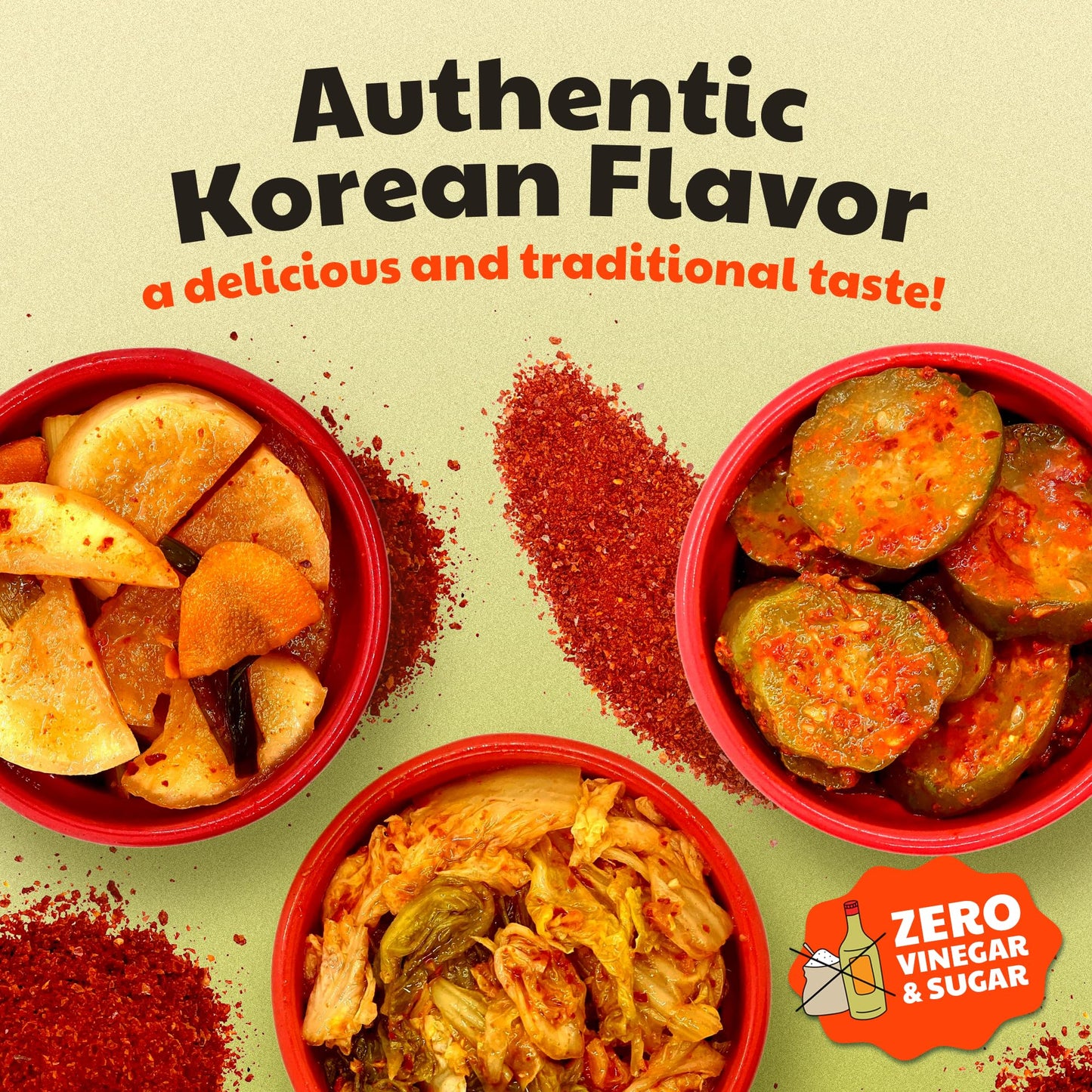 Olive My Pickle Fermented Kimchi Variety Pack - 48 oz | Classic, Cucumber & Daikon Radish Kimchi | Probiotic Gut Health, 3 Pack