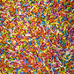 100% NATURAL RAINBOW SPRINKLES - NATURAL COLOR, DAIRY FREE, NUT FREE, GLUTEN FREE, SOY FREE, VEGAN, EGG FREE AND KOSHER ,1.5 LBS