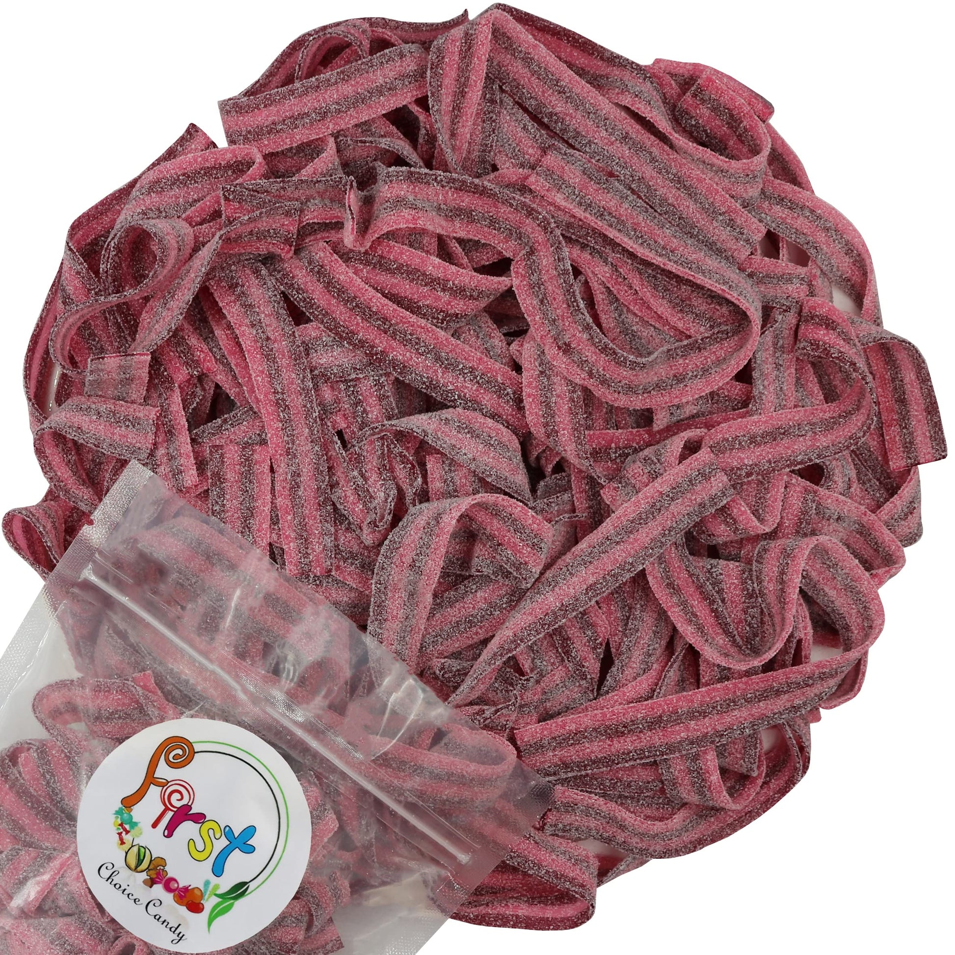 All Color Sour Gummy Belts (Raspberry Cherry, 2 LB)