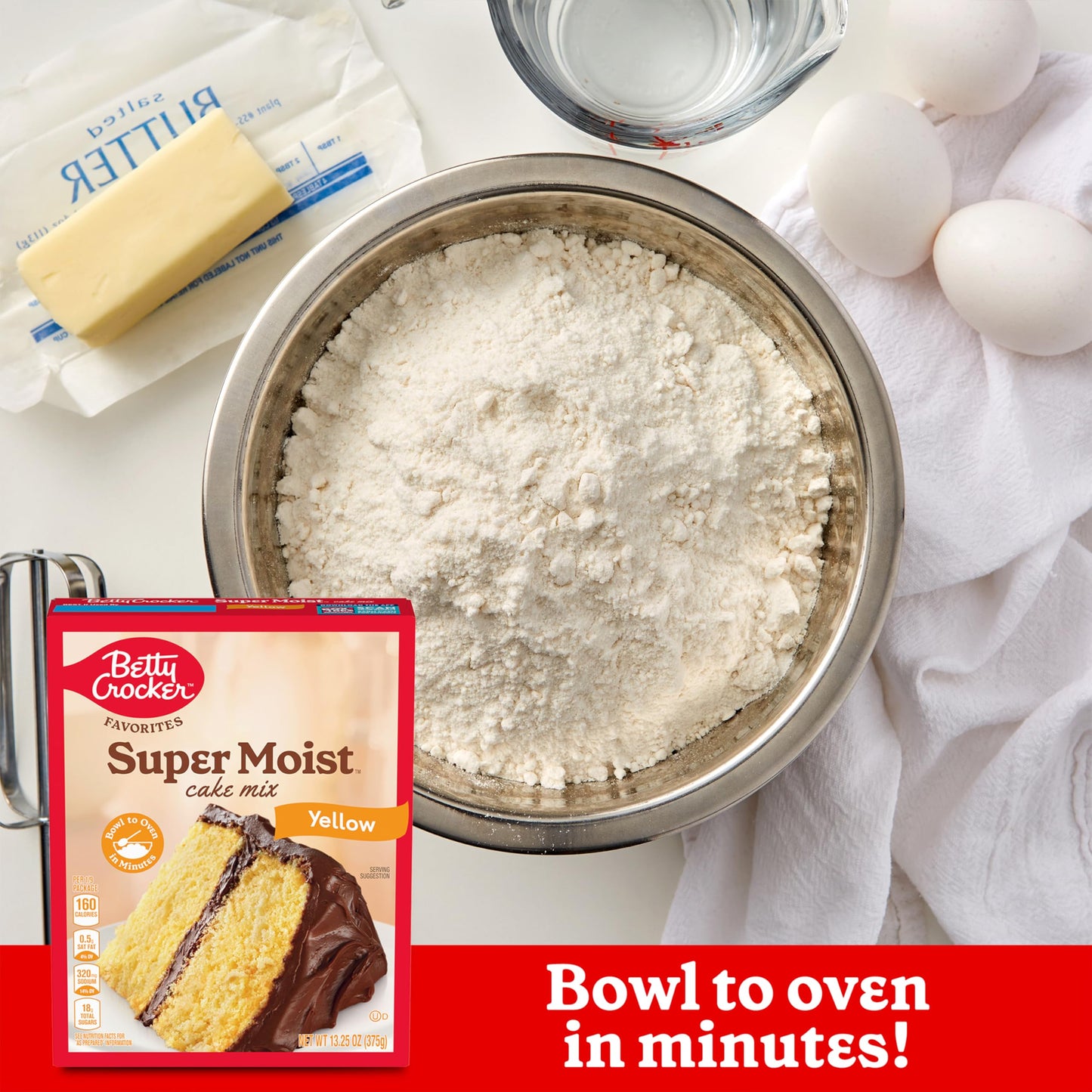 Betty Crocker Favorites Super Moist Yellow Cake Mix, Holiday Baking, 13.25 oz (Pack of 12)