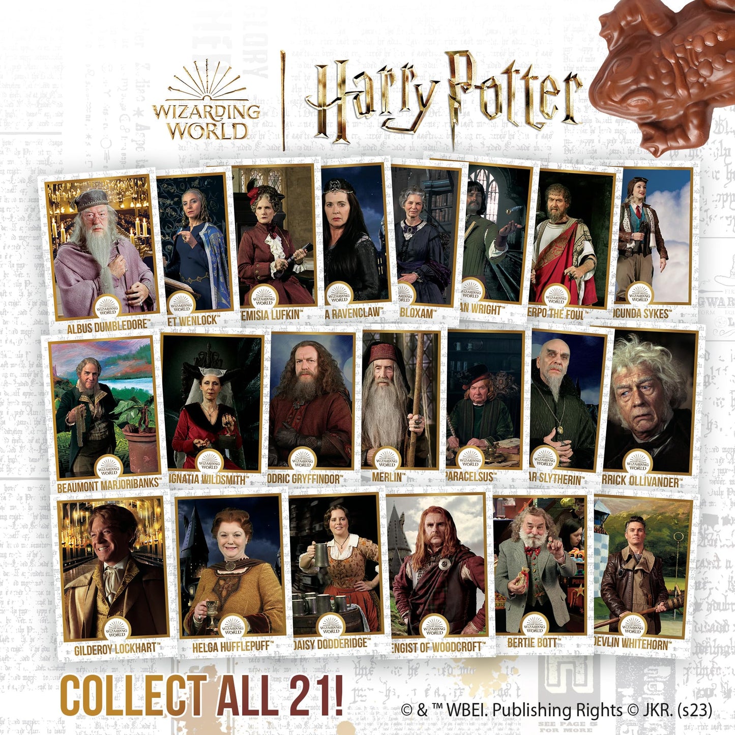 Harry Potter Chocolate Frog And Collectible Card, 0.55 Ounces, (2 Pack)