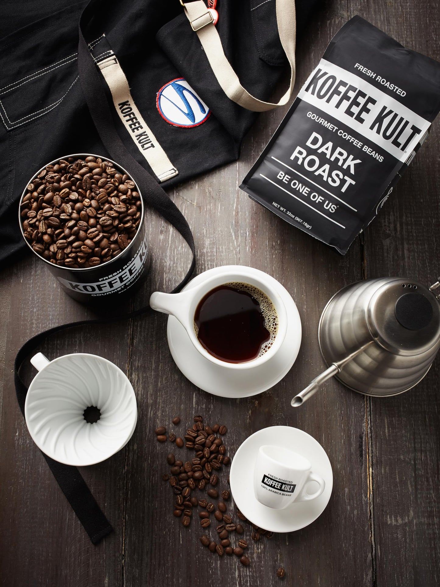 Koffee Kult Dark Roast Whole Bean Coffee - Small Batch Gourmet 100% Arabica - 5 Pound Pack