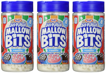 Kraft Jet-puffed Mallow Bits Vanilla Flavor Marshmallows, 3 OZ Bottles (Pack Of 3)
