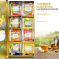 Premium Organic Tea Bag 80 Pack Sampler Designer Tin Book Gift Set 10 Per Flavor Assorted Variety Exotic Fruit Herbal Black And