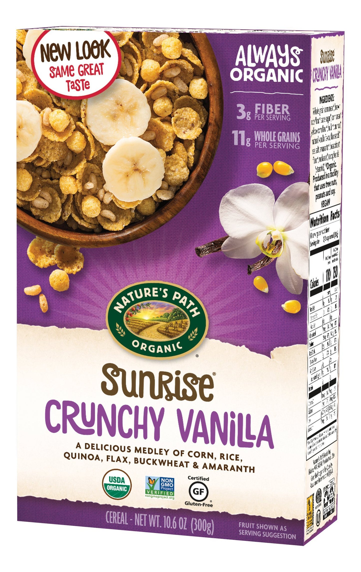 Nature'S Path, Organic Gluten-Free Crunchy Vanilla Cereal, 10.6 Oz