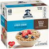Quaker Instant Oatmeal Lower Sugar Maple & Brown Sugar, 1.19 Ounce Pack of 48