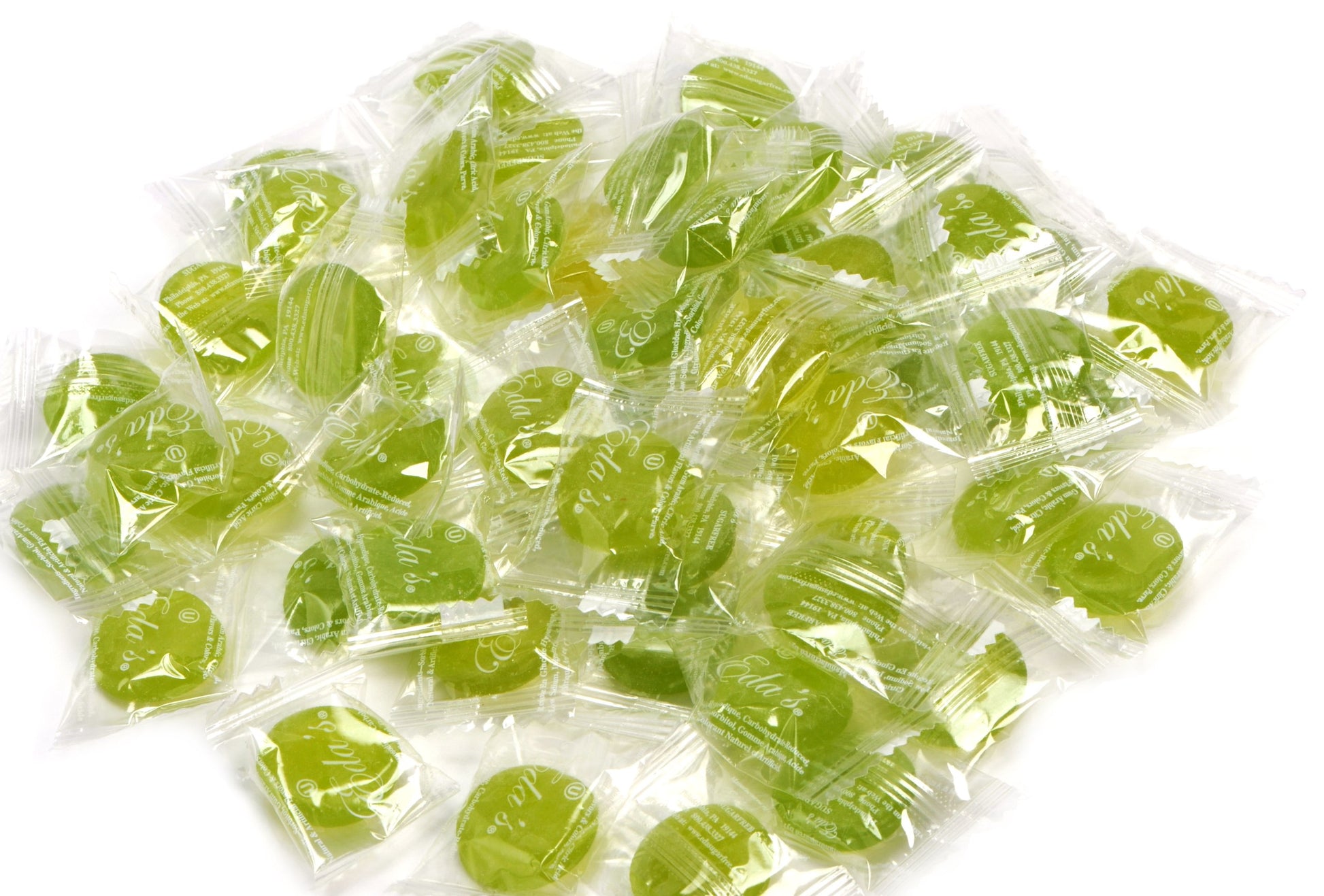 Eda'S Sugar Free Intense Lemon-Lime Hard Candy, One Pound, Individually Wrapped, Ou Parve, Uses Sorbitol, Low Sodium