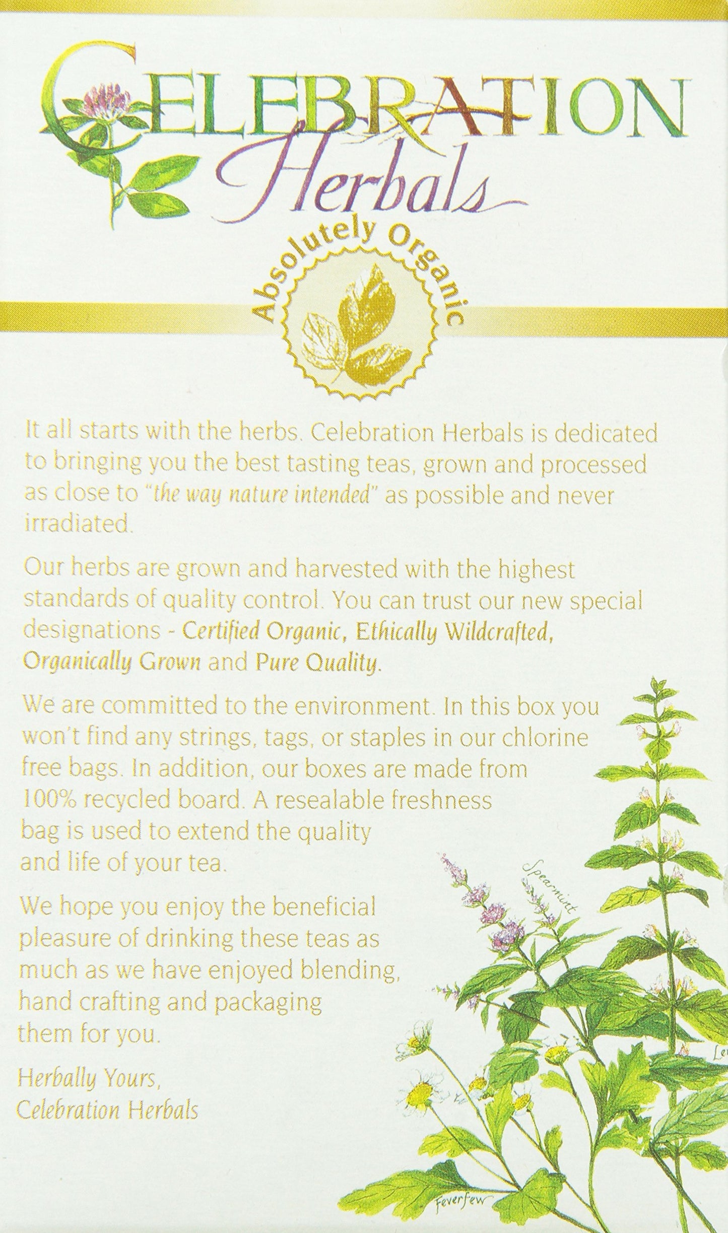 Celebration Herbals Organic Gotu Kola Tea Bags 24 Count