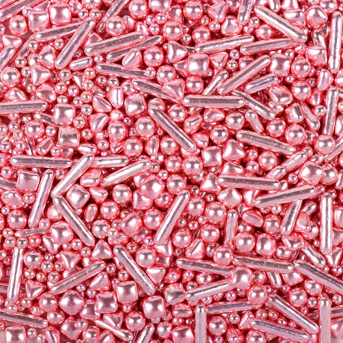 Rose Gold Sprinkles For Cupcakes, Rose Gold Pearl Sprinkles, Candy Pearls For Cake Decoration, Cupcakes, Ice Cream Topping, Maca