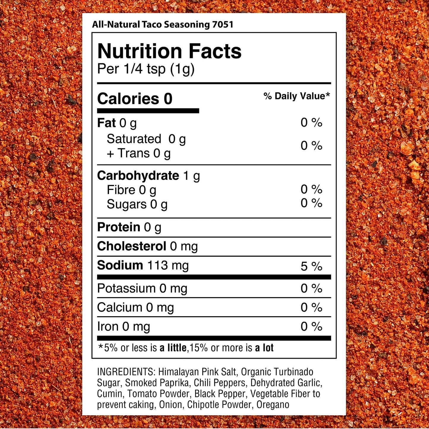 The Spice Lab Taco Seasoning - All Natural Gluten Free - 4.5 oz Shaker - Non GMO Spicy Mix