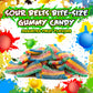 Sourzap Sour Belts | 8-Ounce Pack | Bite-Size Gummy Candy | Assorted Fruit Flavors