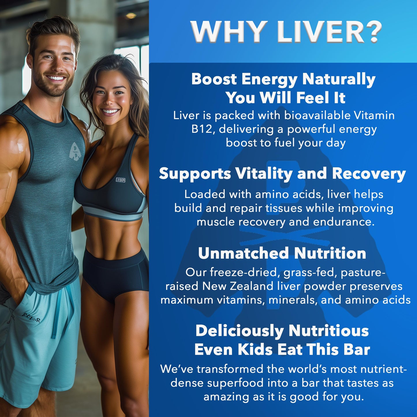 Primal Power Liver Powered Nutrition Bars, 10g Protein, B12 Energy Boost, Gluten Free, Chocolate Almond Sea Salt, Pack of 12