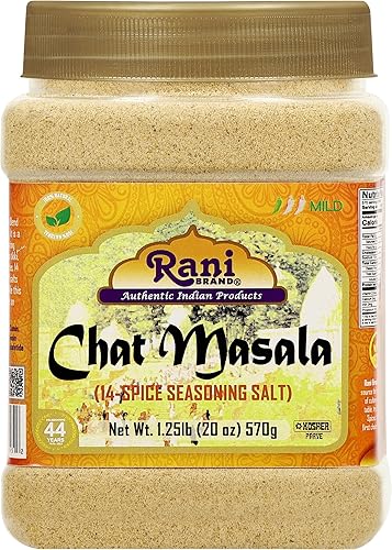 Rani Chat Masala (14 Spice Seasoning Salt) Tangy Indian Seasoning 16.7Oz (1.04Lbs) 475G Pet Jar ~ All Natural | No Msg | Vegan |