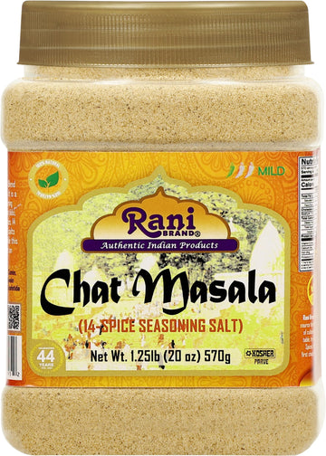 Rani Chat Masala (14 Spice Seasoning Salt) Tangy Indian Seasoning 16.7Oz (1.04Lbs) 475G Pet Jar ~ All Natural | No Msg | Vegan |