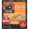 Kodiak Cakes Chewy Granola Snack Bars, Peanut Butter Chocolate Chip, High Protein, 100% Whole Grains, 12 boxes with 5 bars each 