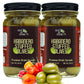 Green Jay Gourmet Habanero Stuffed Olives - 2 x 16 Oz - All Natural - Ideal for Cocktails & Cheese Boards