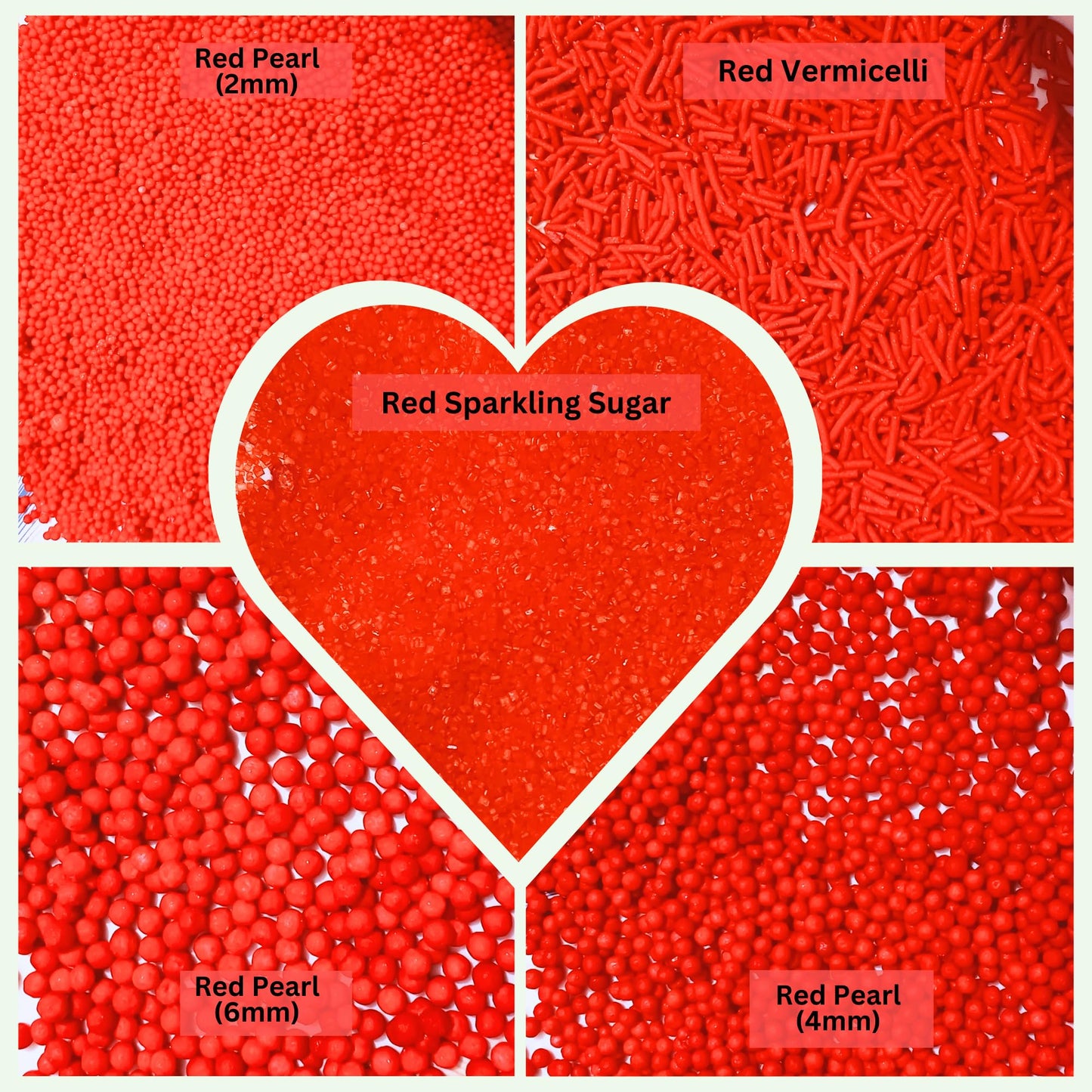 Confect Red Sprinkles | Sprinkles for Cakes & Cupcakes Decoration | Birthday Sprinkles | Assorted Pack of 5 Halloween Graveyard