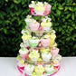 Global Sugar Art Edible Sugar Cake & Cupcake Flowers, 36 Count, Gumpaste, Tropical Flowers with Leaves
