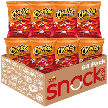 Cheetos Cheese Flavored Snacks, Crunchy, 2 Ounce (Pack Of 64)