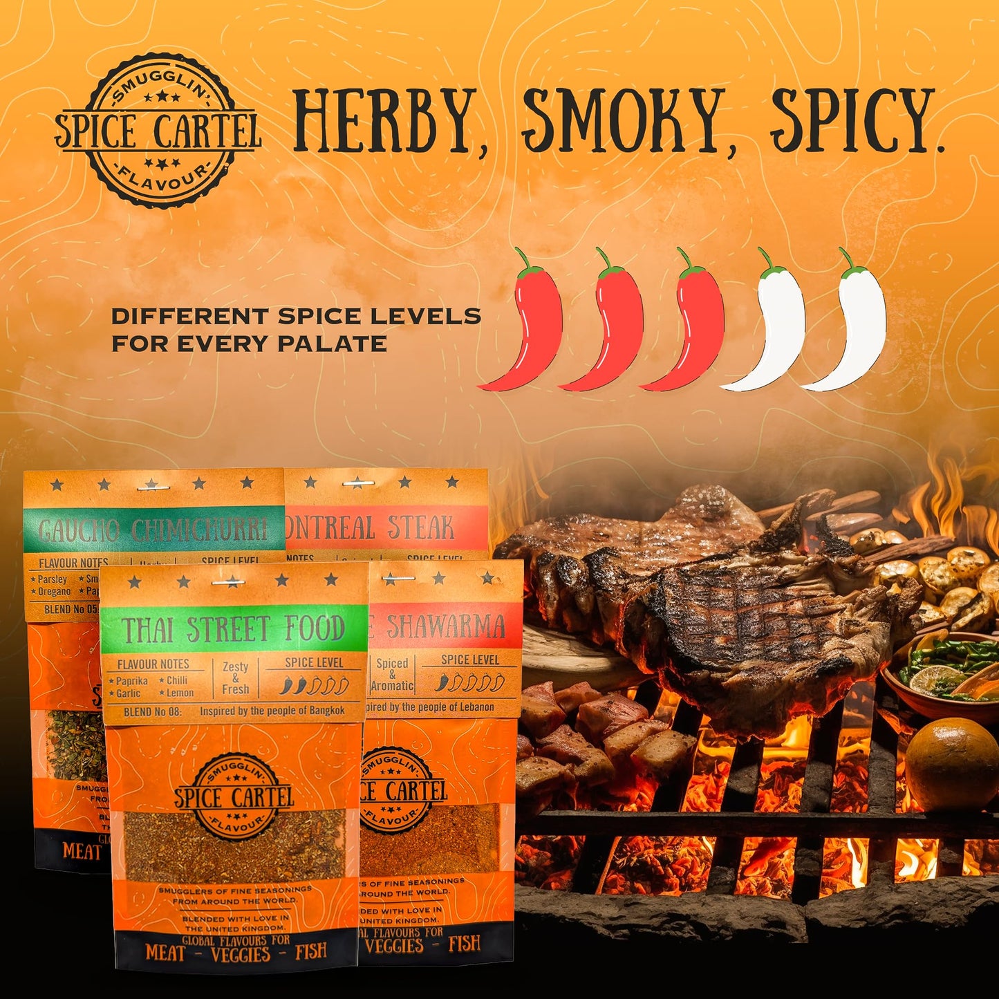 Spice Cartels Cartel Classics 8 Pack S Box Of Global Herbs & Spices