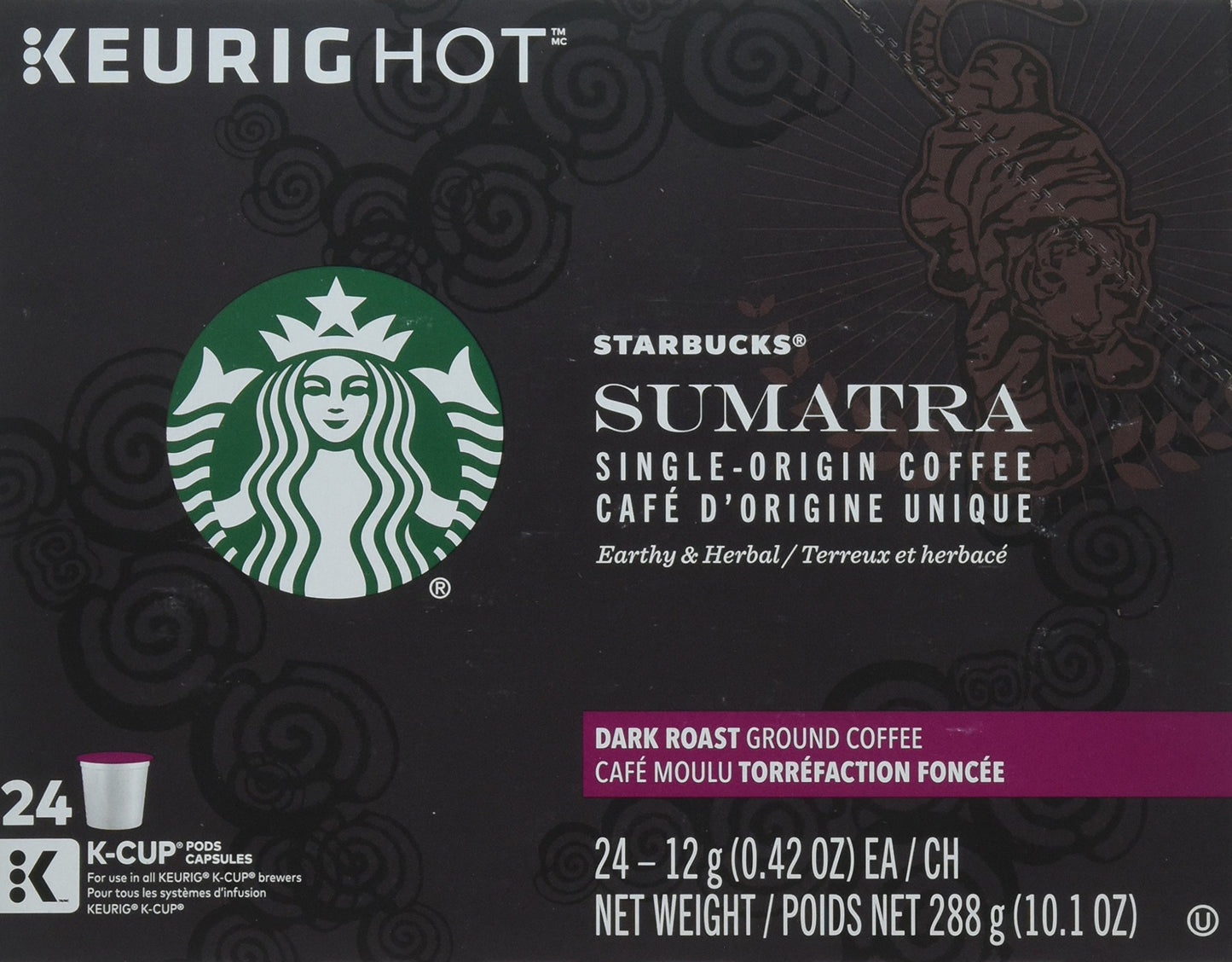 Starbucks Sumatra Blend Coffee K Cup 72 Count
