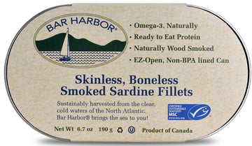 Bar Harbor Wild Smoked Kippers, 6.7 oz, Pack of 12, Model BH00118