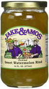 Jake and Amos Pickled Sweet Watermelon Rind Jars, 16 Ounce - 2 pack