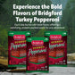 Bridgford Sliced Turkey Pepperoni - Naturally Smoked Snacks, 4 oz Pack of 6, Ideal for Pizza and Sandwiches