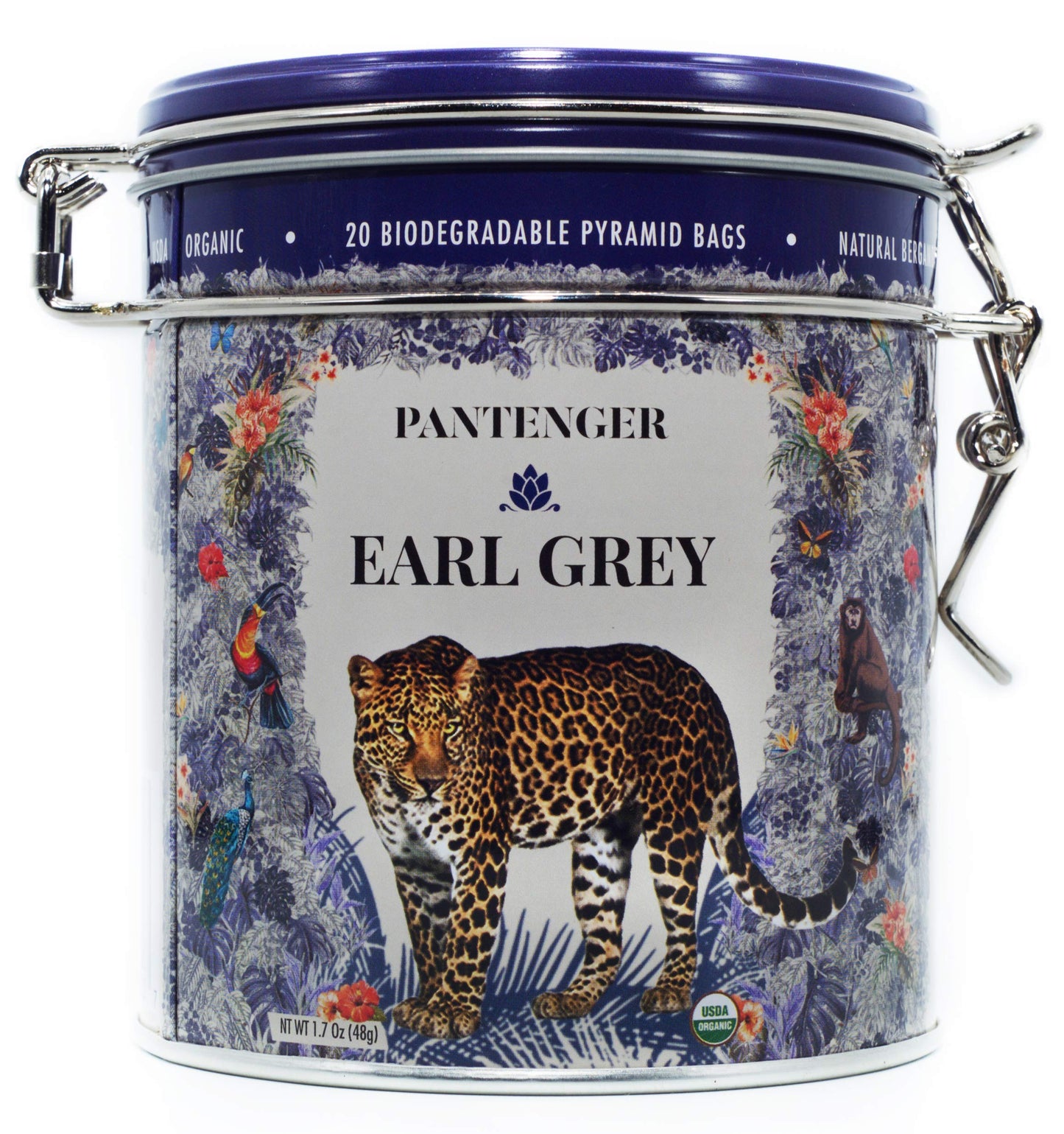 Pantenger Earl Grey Tea Bags | Organic Tea | Finest Ceylon Black Tea Leaves With Bergamot Essential Oil. Black Tea Bags. 20 Sach