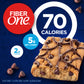 Fiber One 70 Calorie Brownies, Chocolate Chip Cookie, Snack Bars, 6 Bars, 5.34 Oz (Pack Of 8)