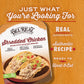 Del Real Foods Shredded Chicken, Pollo Deshebrado - Authentic Mexican, Ready to Eat, Family Size, Meal Prep Pack, Heat & Serve,