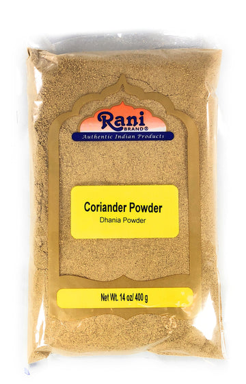 Rani Coriander Ground Powder (Indian Dhania) Spice 14Oz (400G) ~ All Natural | Salt-Free | Vegan | No Colors | Gluten Friendly | Non-Gmo | Indian Origin