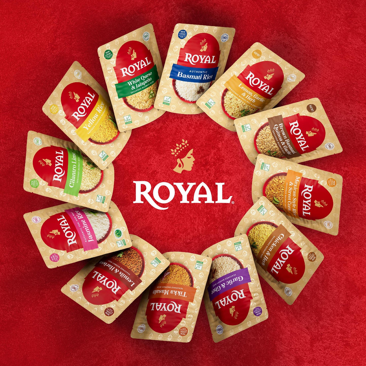 Royal - Ready To Heat Rice - Authentic White Jasmine, 4 Count