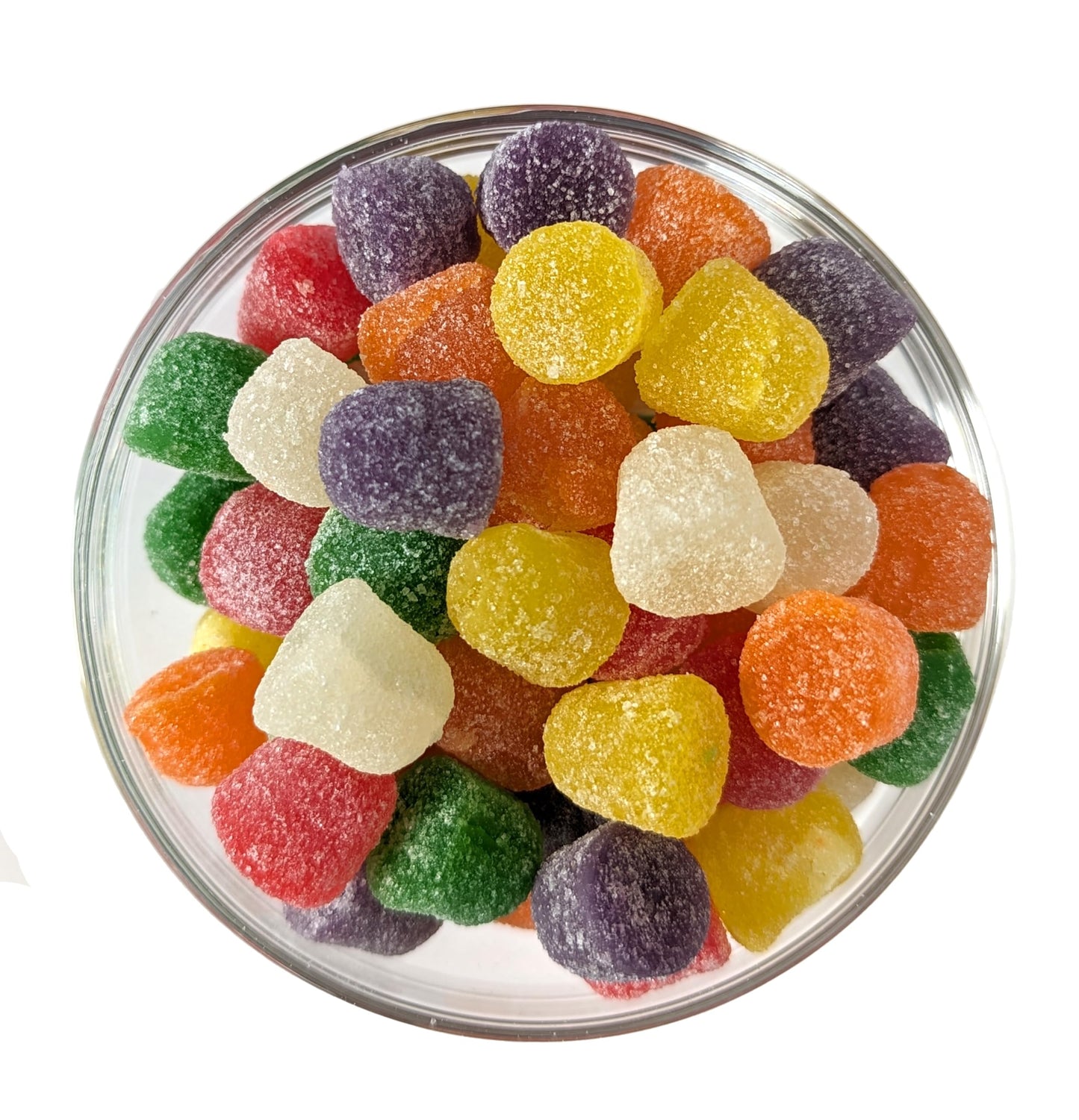 Medley Hills Farm Spice Drops Candy - Assorted Flavors, Soft Jelly Drops, 2 Lbs, Reusable Container