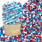 Sprinkles | Patriotic sprinkles | Red white and blue sprinkles | American sprinkles | Cookie sprinkles | July 4th sprinkles | Ma